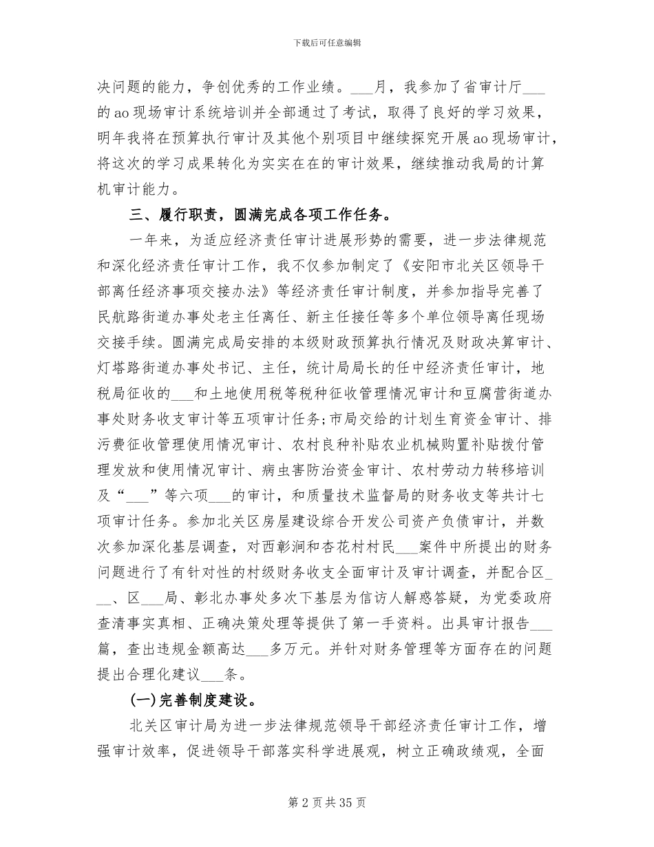 审计员2024年度总结范文_第2页