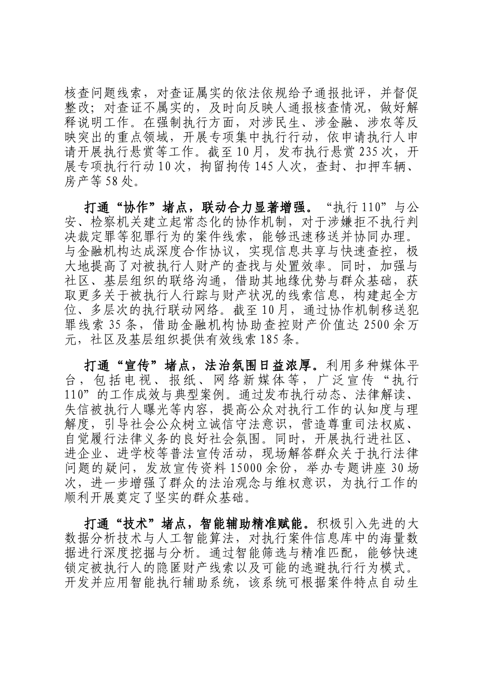 在2024年全市执行重点工作推进会上的汇报发言_第2页