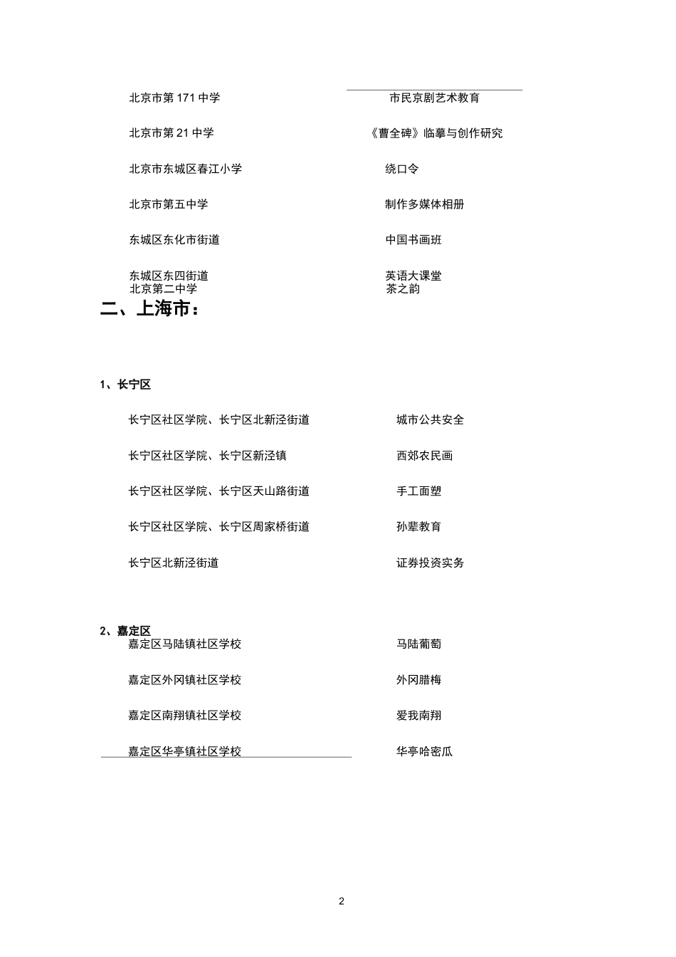 全国社区教育特色课程_第2页