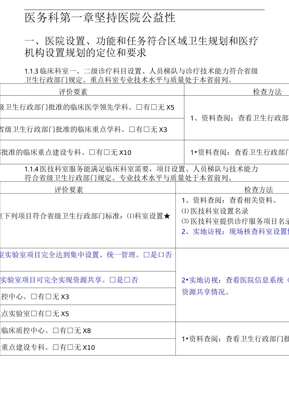 三级医院评审医务科负责部分_第1页