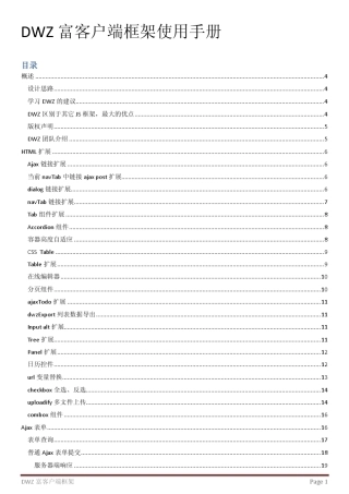 dwz富客户端框架_API
