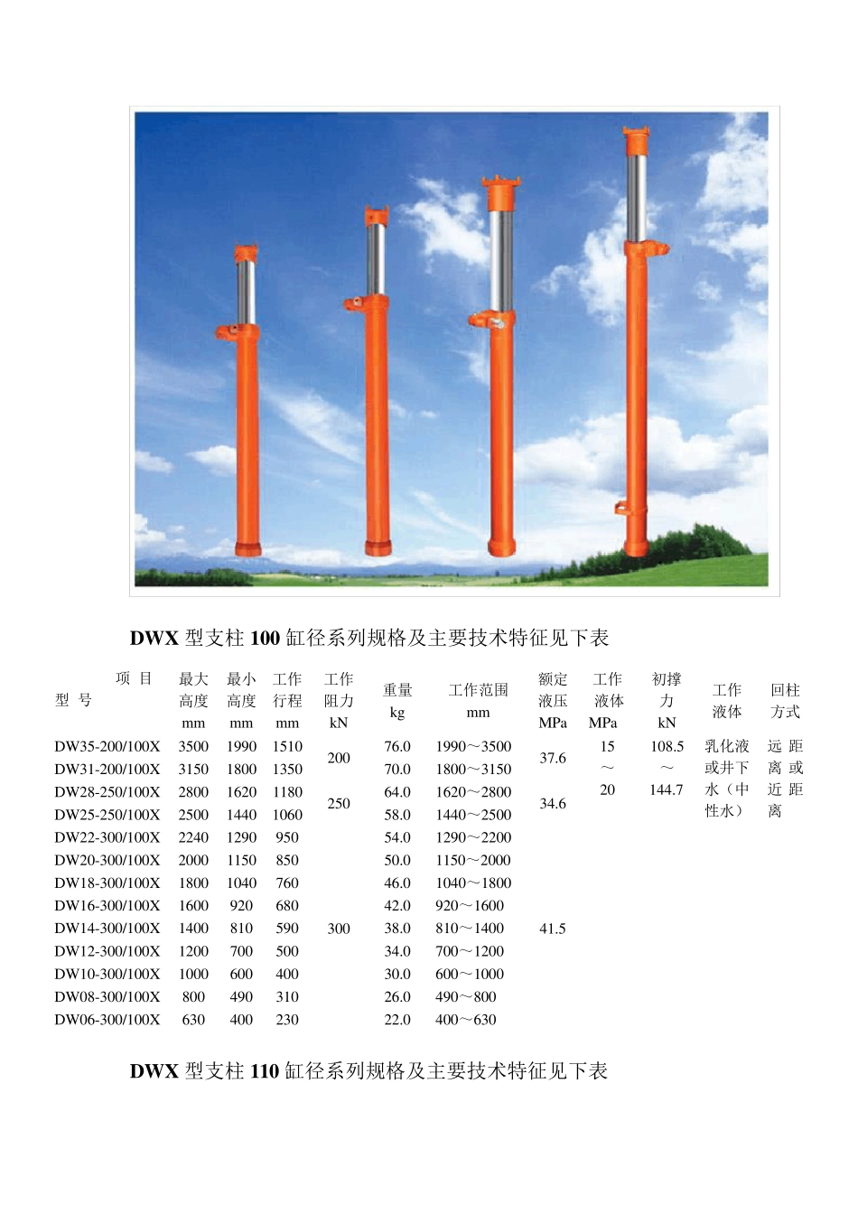 DW型单体液压支柱_第2页