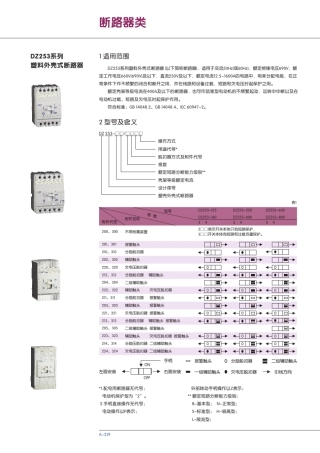 DZ253系列塑料外壳式断路器