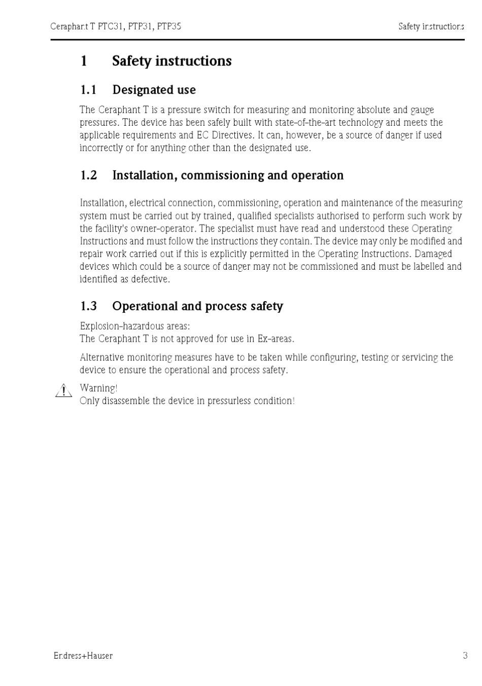 E+Hptp31压力变送器说明书_第3页