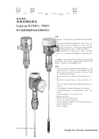 E+H射频导纳液位计