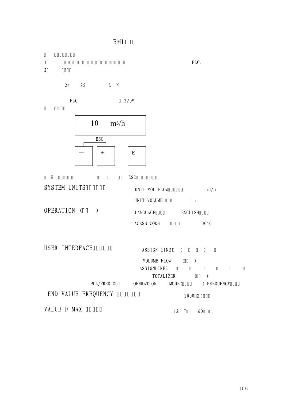 E+H流量计调试说明书_第1页