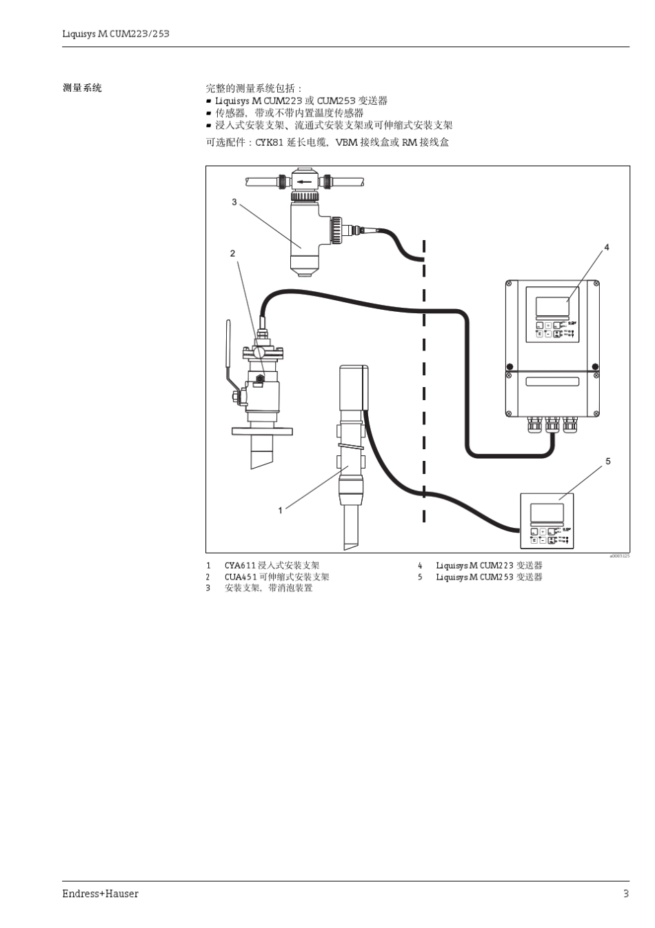 E+H浊度和悬浮固体浓度变送器(Endress+Hauser)技术资料LiquisysMCUM223_253_第3页
