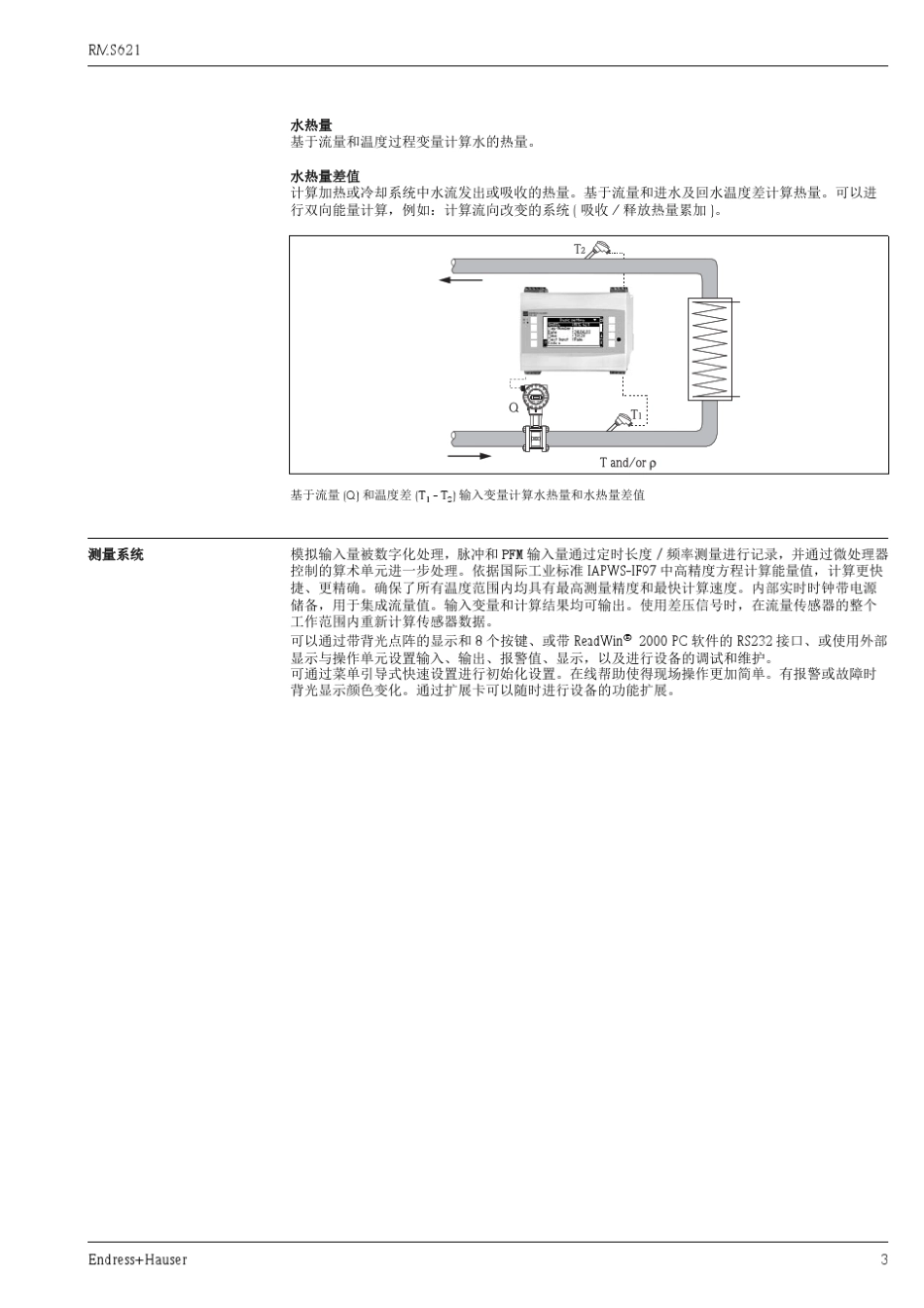 E+H热量表说明书RMS621_TI00092Rzh_第3页