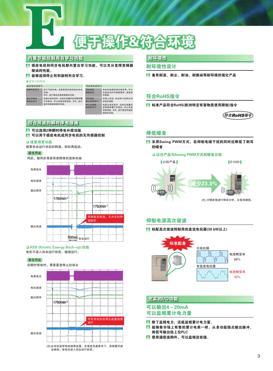 E1000系列安川变频器(风机水泵型)_第3页