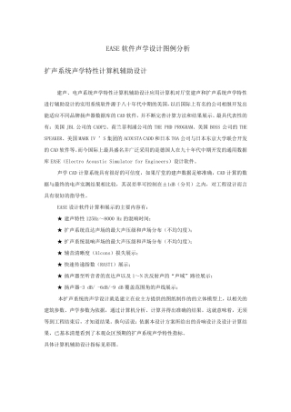 EASE软件声学设计图例分析