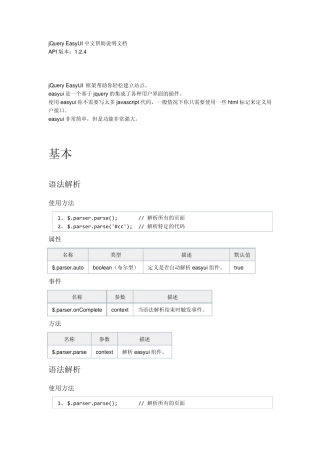EasyUI中文API帮助说明文档