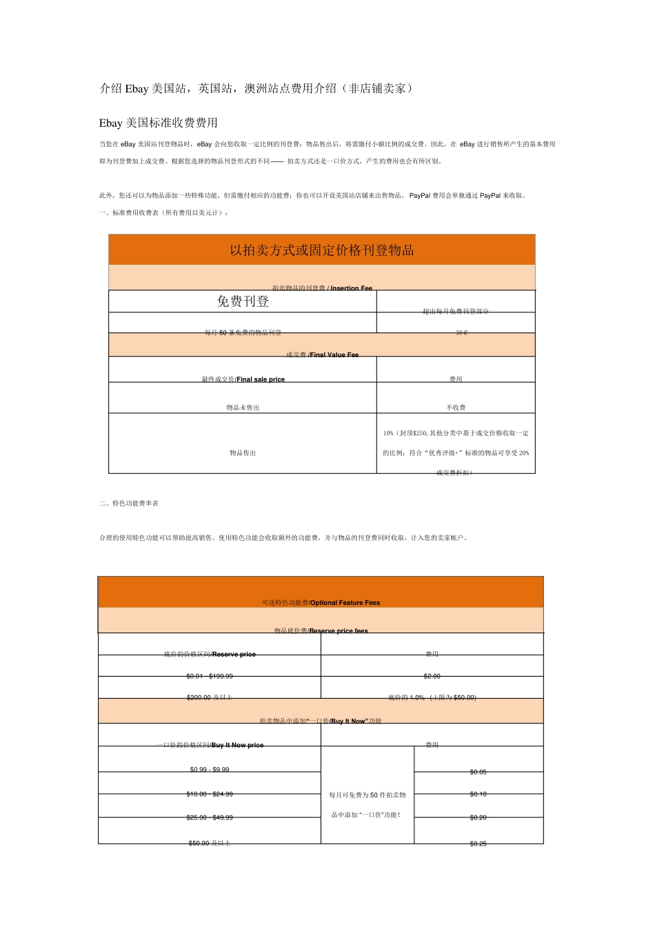 Ebay标准费用_第1页