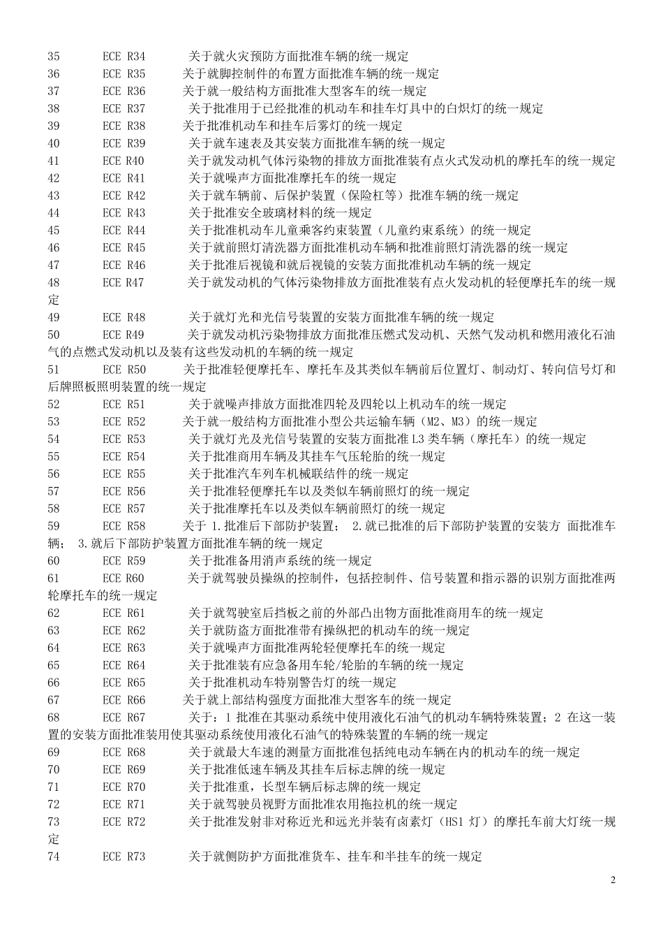 ECE系列标准清单_第2页