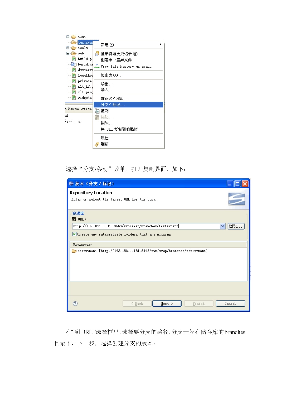 eclipse下svn的分支与合并指南_第2页