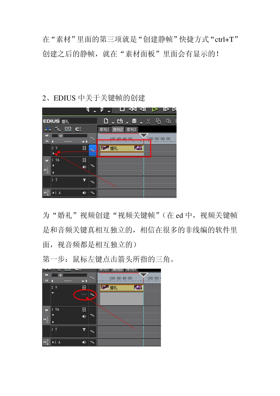 edius的技巧之如何创建视音频关键帧和创建静帧_第2页
