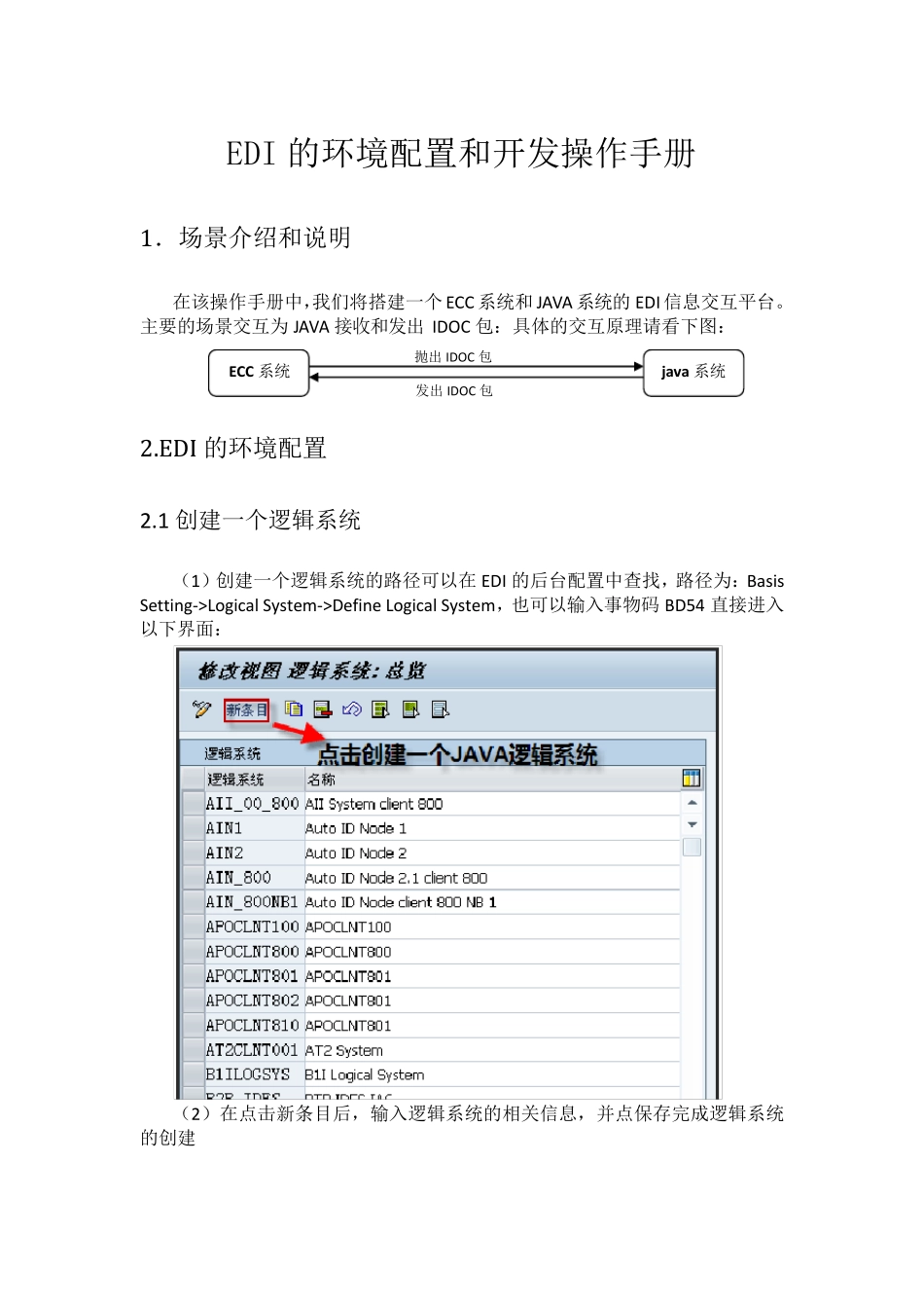 EDI的环境配置和开发操作手册_第1页