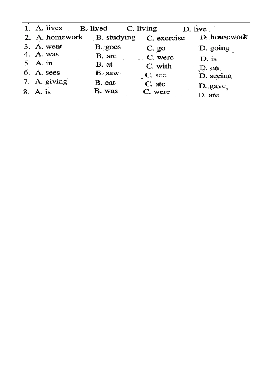 EEC英语六年级上册(小专家)单元测试题_第3页