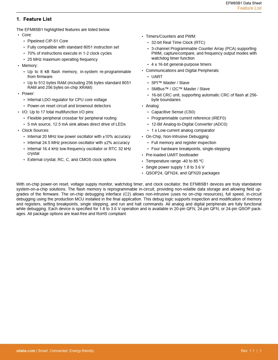 EFM8SB1小蜜蜂单片机SiliconLabs_第2页