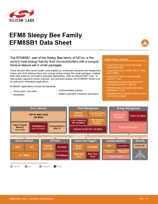 EFM8SB1小蜜蜂单片机SiliconLabs
