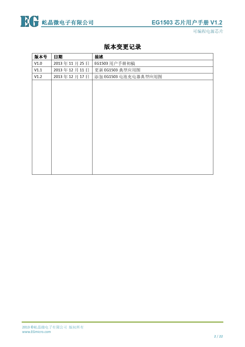EG1503电源芯片数据手册V1.2_第2页