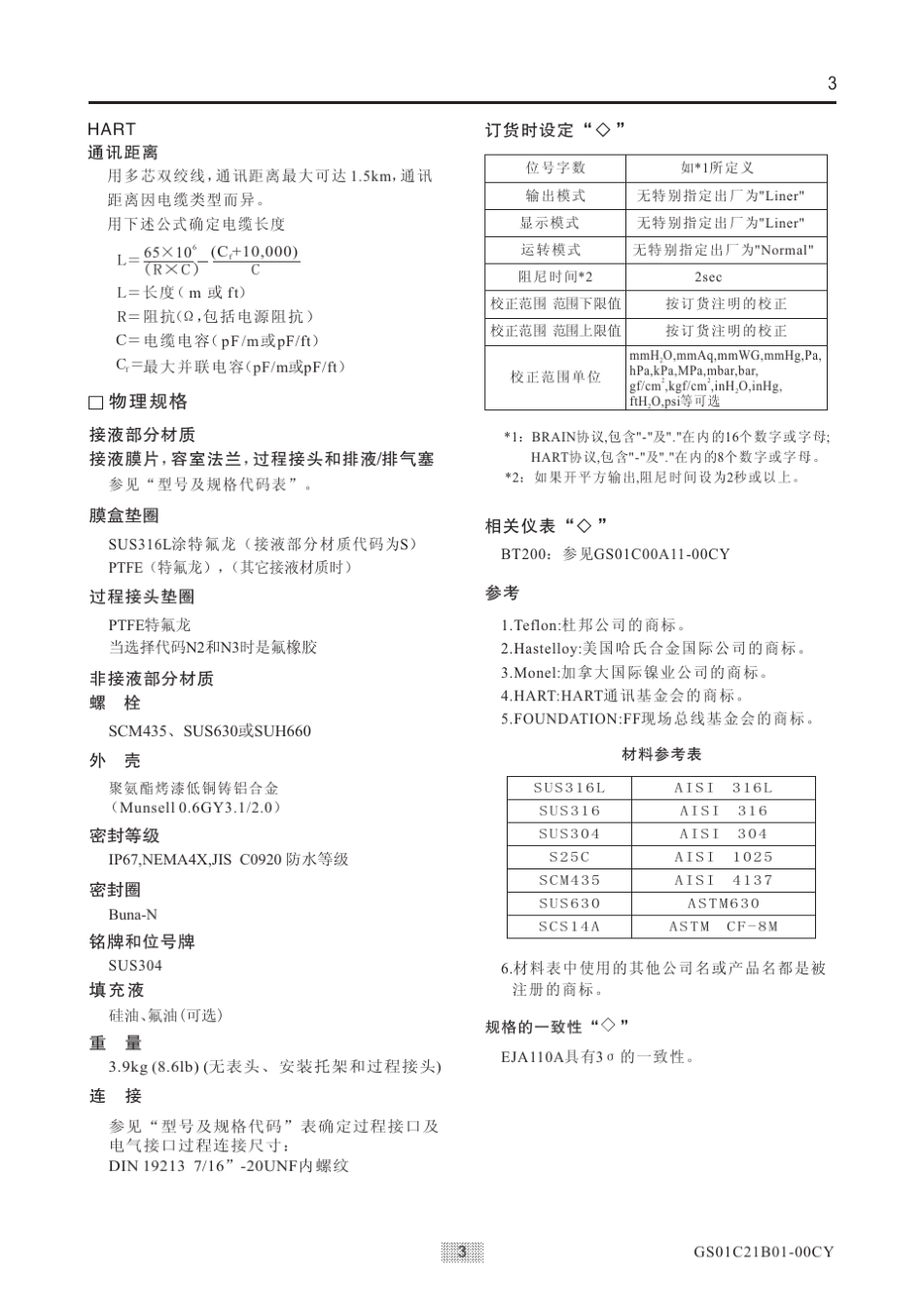EJA110A差压变送器_第3页