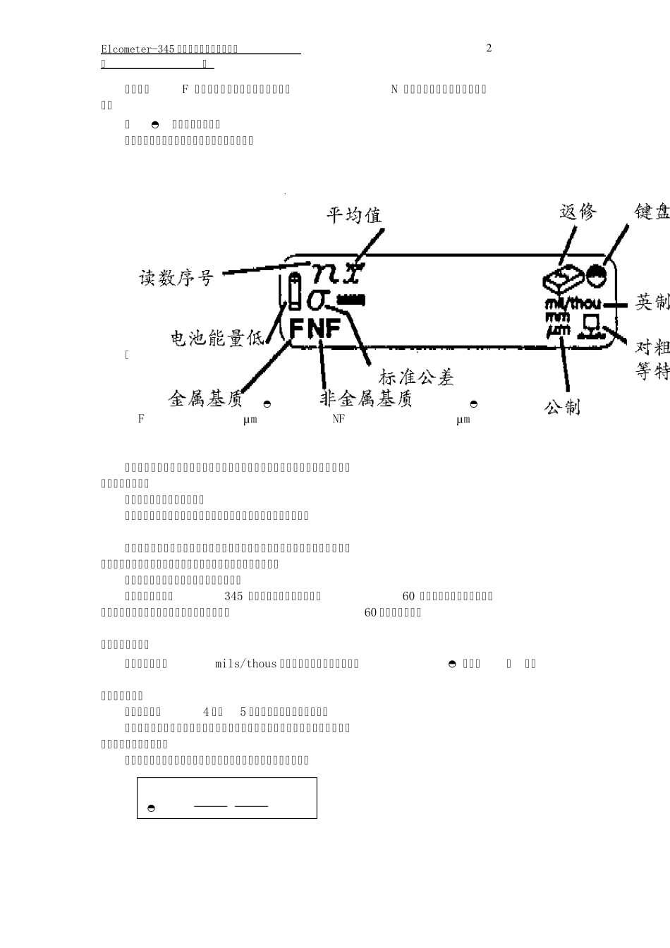 Elcometer345涂层测厚仪中文说明书_第2页