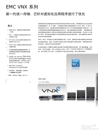 EMCVNX存储彩页