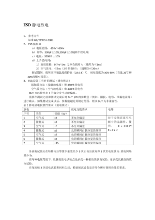 EMC测试标准