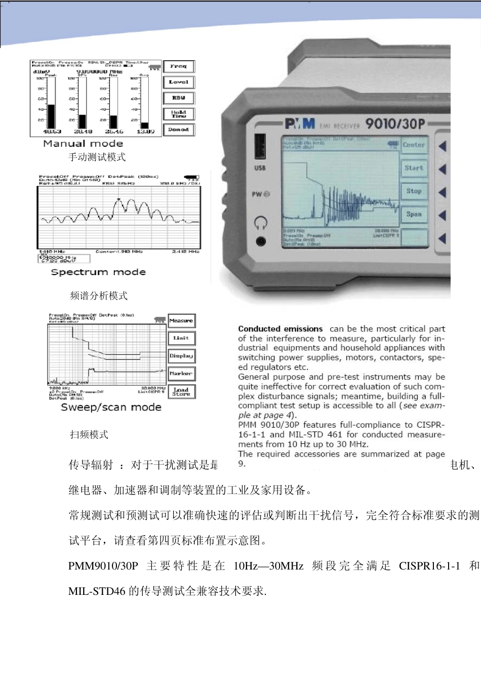 EMI测量接收机PMM901030P_第2页