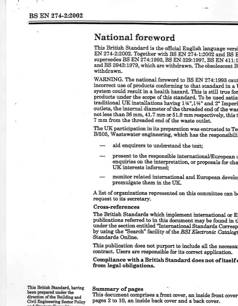 EN2742：2002卫生洁具用的废水配件第2部分测试方法(中英对照)_第3页