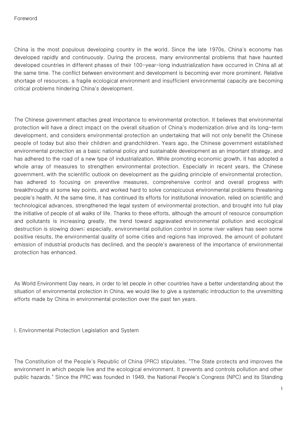 EnvironmentalProtectioninChina_第1页