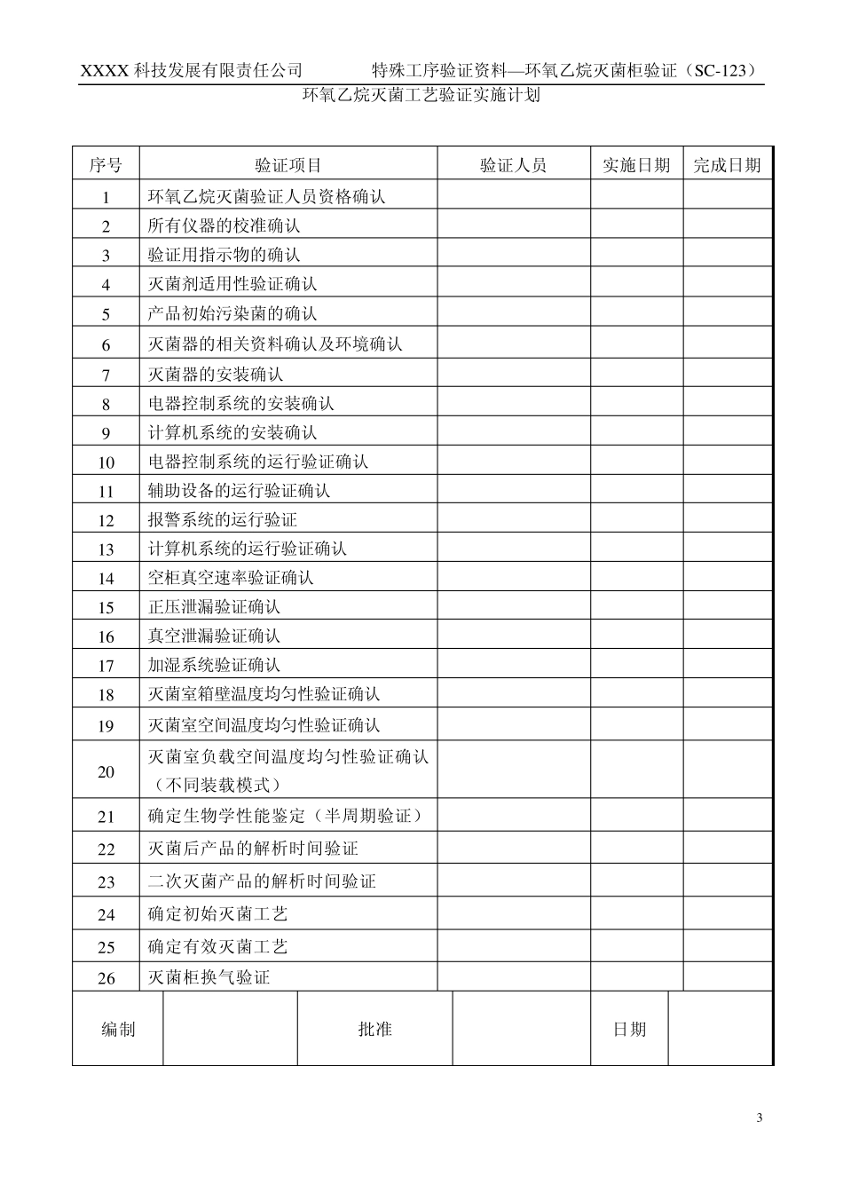 EO灭菌柜验证方案_第3页