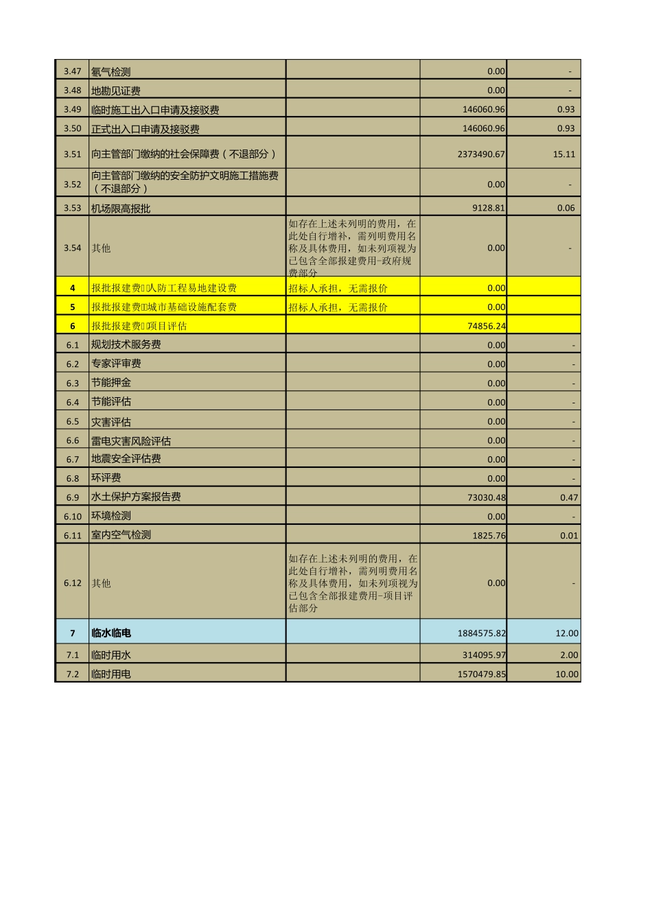 EPC工程价格清单_第3页