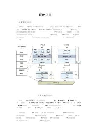 EPON技术分析及组网方式