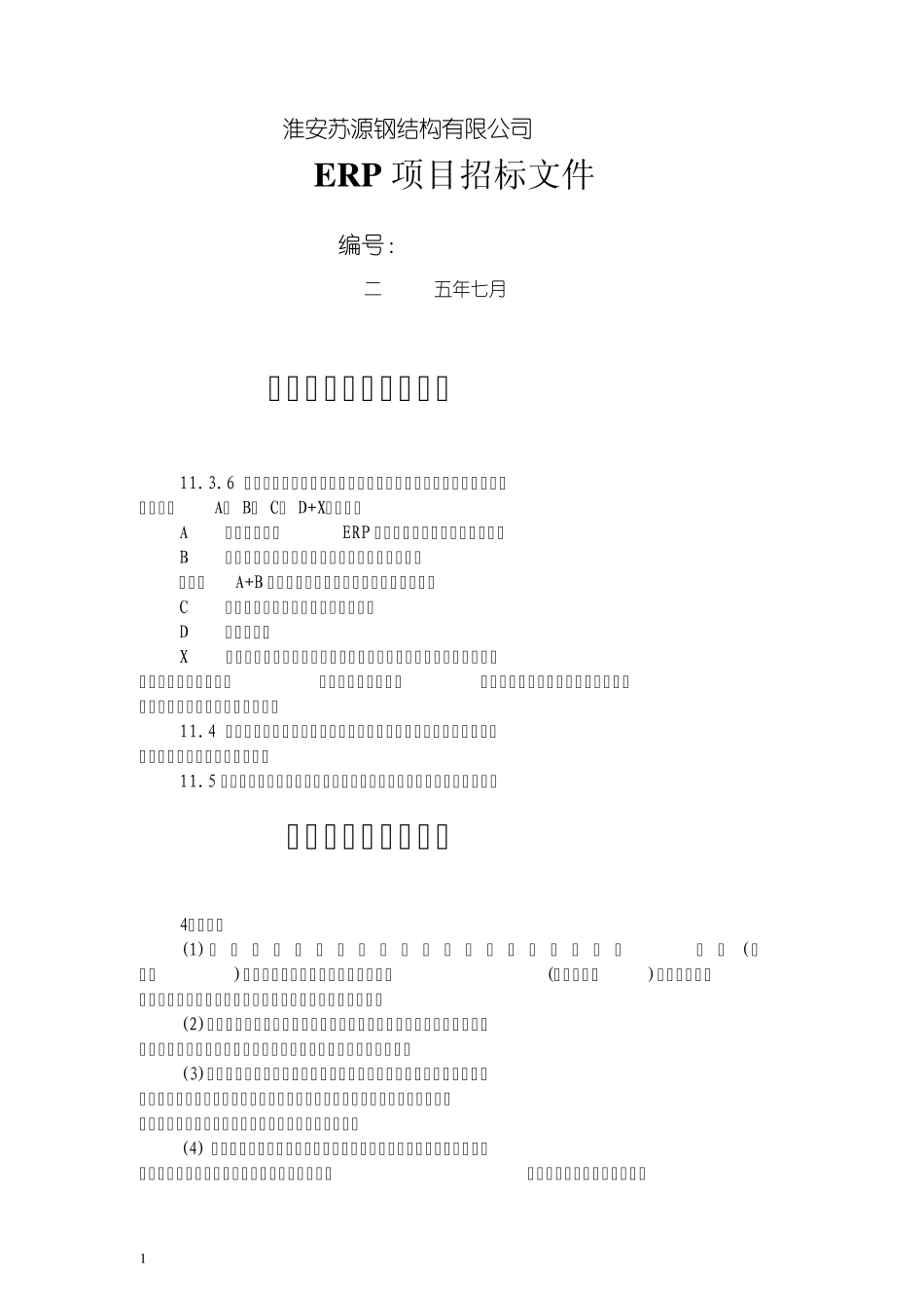 erp招标文件(浓缩版)_第1页