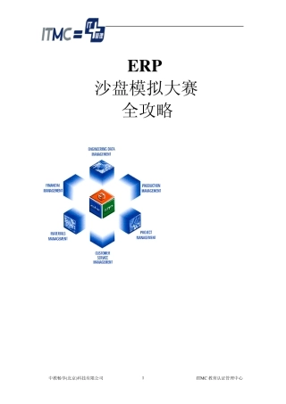 ERP沙盘模拟大赛全攻略