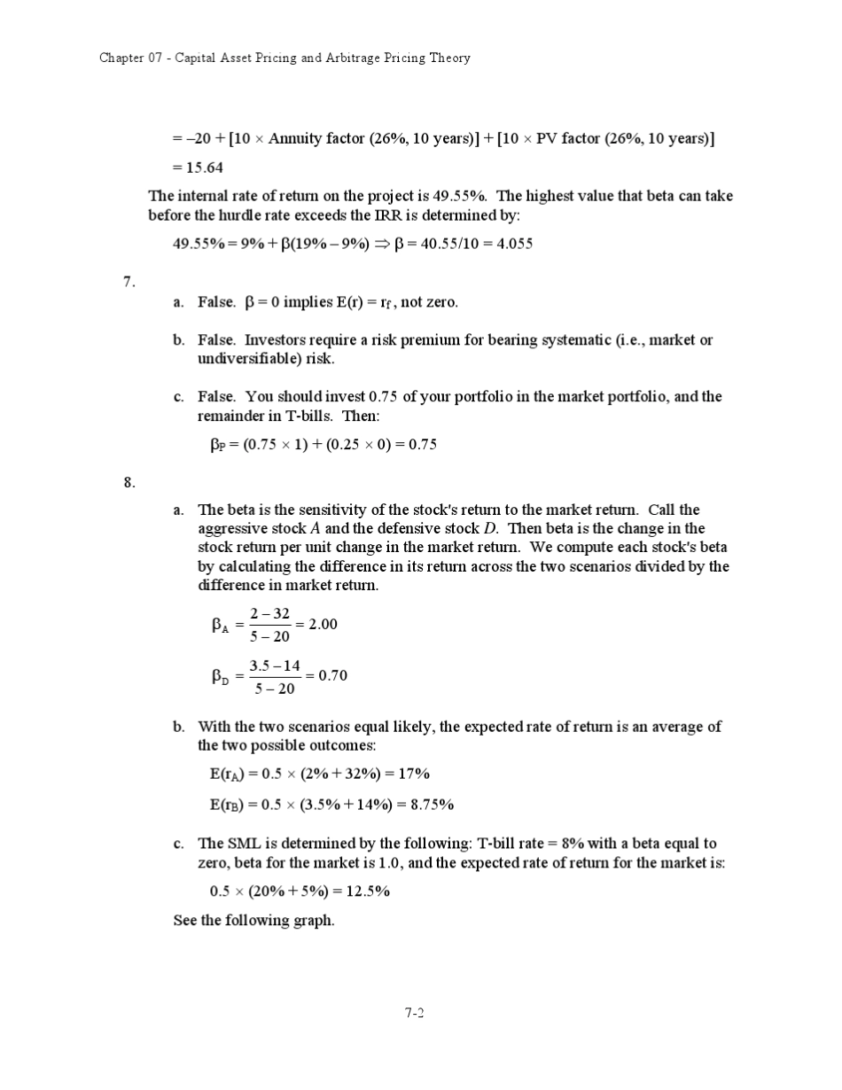 Essentials_Of_Investments_8th_Ed_Bodie_投资学精要(第八版)课后习题答案Chapter7_第2页