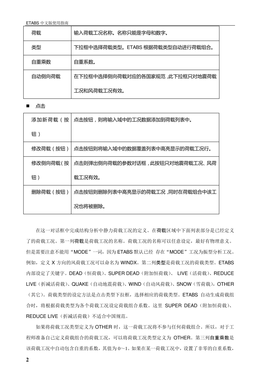 etabs荷载工况,组合及加载_第2页