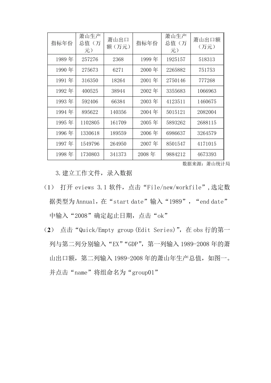 eviews实验报告_第2页