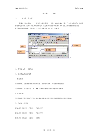 Excel2003从入门到精通教程