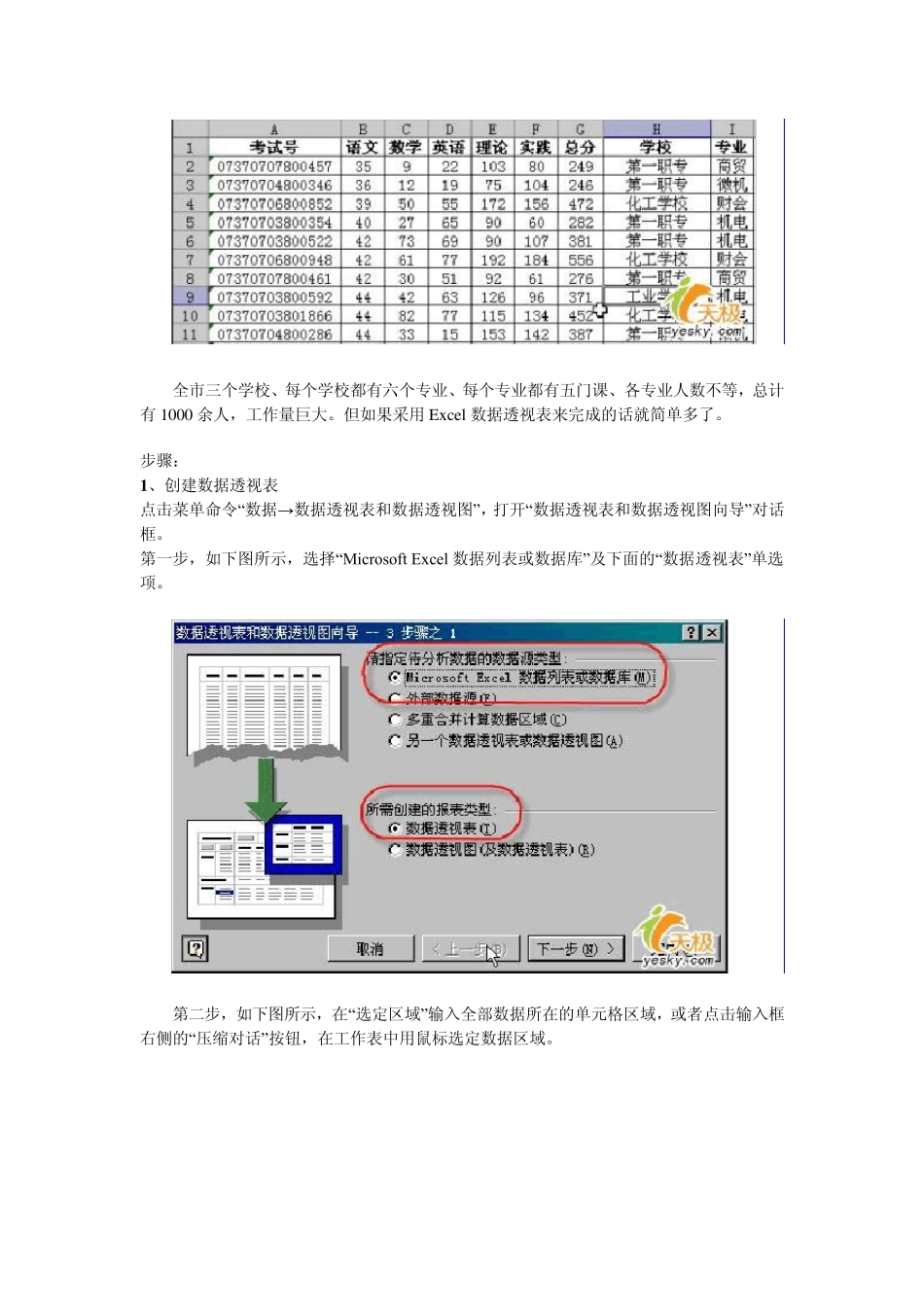 EXCEL2003数据透视表使用方法_第2页