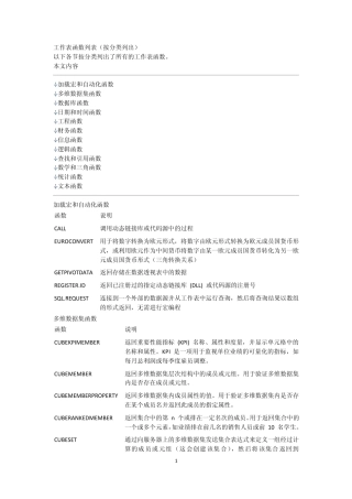 excel2007全部函数