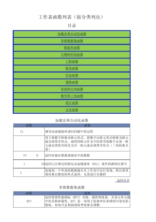 excel2007函数功能