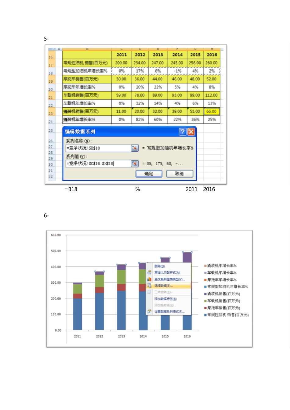 EXCEL2007如何制作双坐标轴图(堆积柱状图+折线图)_第3页