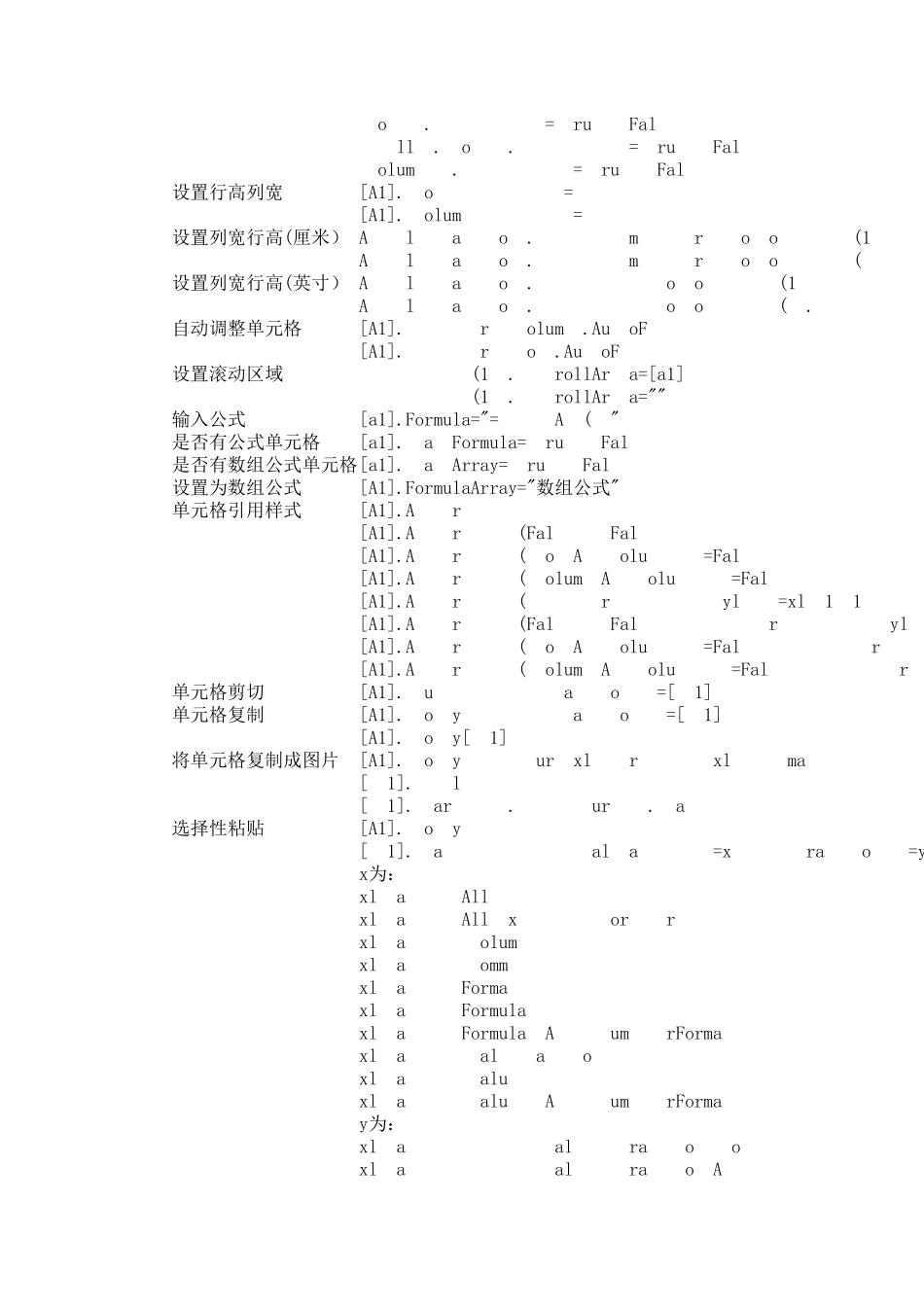 ExcelVBA对象属性大全_第2页