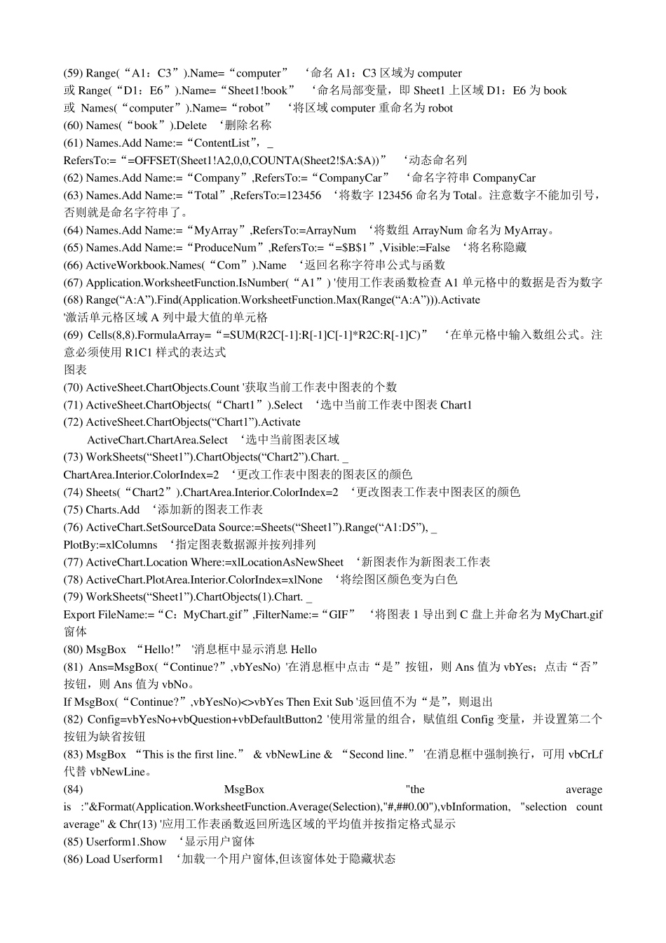 EXCEL_VBA常用语句300句_第3页
