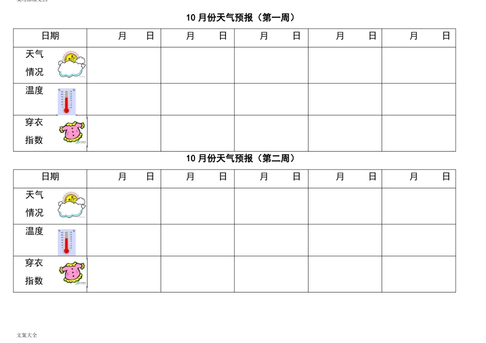 幼儿园教育大班天气预报实用模板_第3页