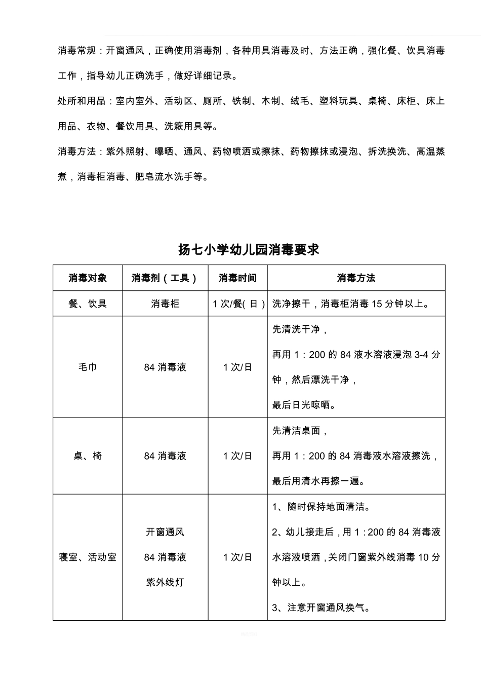 幼儿园消毒记录表27608_第3页