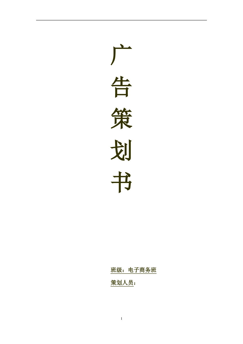 广告投放经典策划方案_第1页