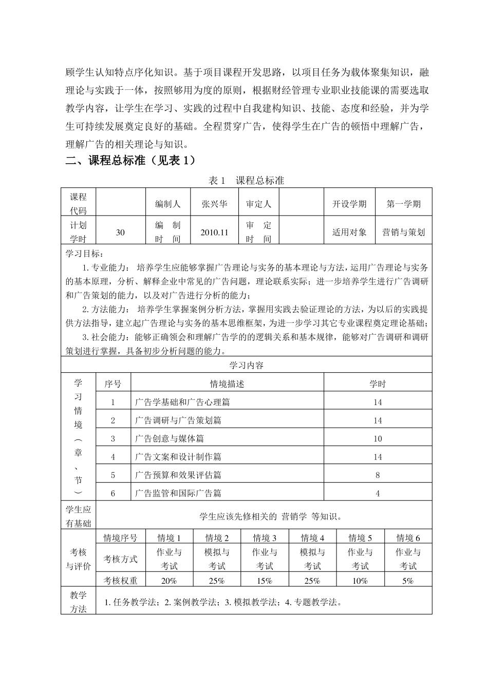 广告理论与实务课程标准_第2页